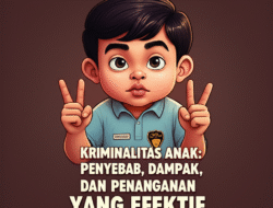 Kriminalitas Anak: Penyebab, Dampak, dan Penanganan yang Efektif