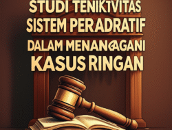Studi Tentang Efektivitas Sistem Peradilan Restoratif dalam Menangani Kasus Ringan
