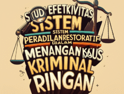 Studi Efektivitas Sistem Peradilan Restoratif dalam Menangani Kasus Kriminal Ringan
